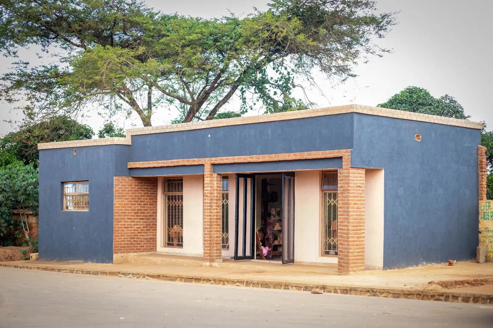 Building exterior associated with the foundation